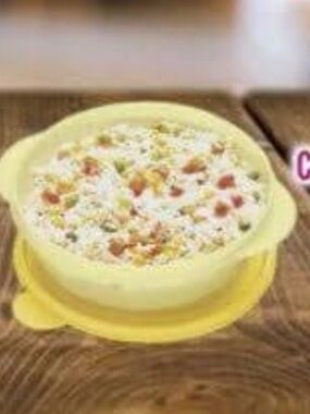 Yellow Microwave-Safe  Container with Lid 850 ml